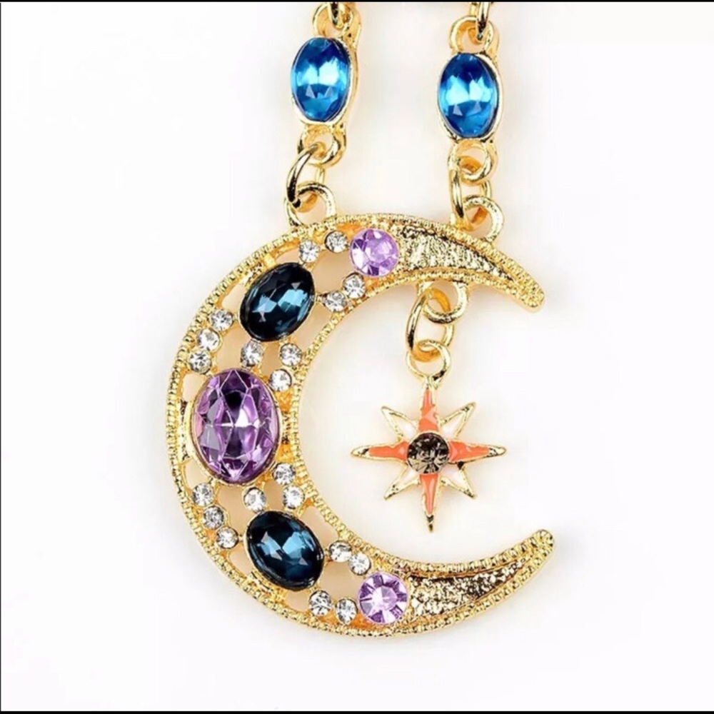 Out Of This World Sun & Moon Boho Earrings - Picture 5 of 10
